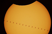 ISS vor der Sonne, Sonnenfinsterniss by Th Boeckel