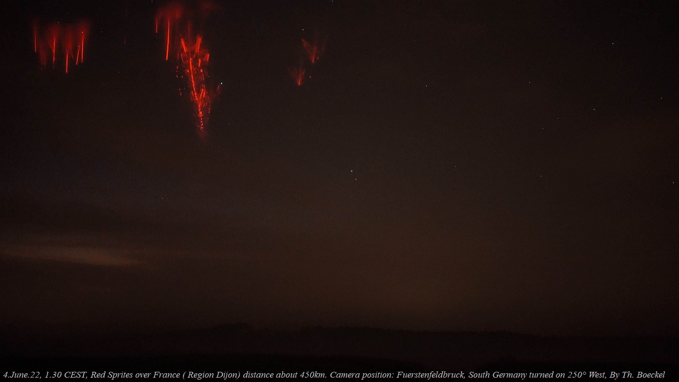 Red Sprites lightning over France 04_06_22 by Th. Boeckel