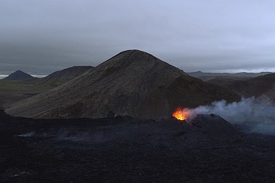 Volcano Meradalir/ Fagradalsfjall, August 2022, by Th. Boeckel